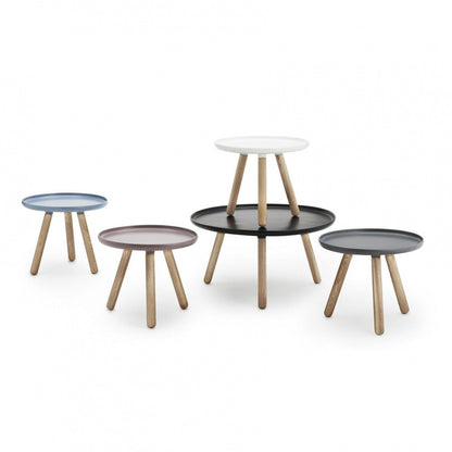 Tablo Beistelltisch Ø50cm Schwarz