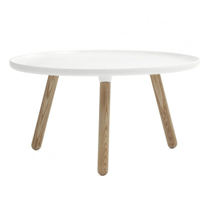 Tablo Beistelltisch Ø78cm Weiß