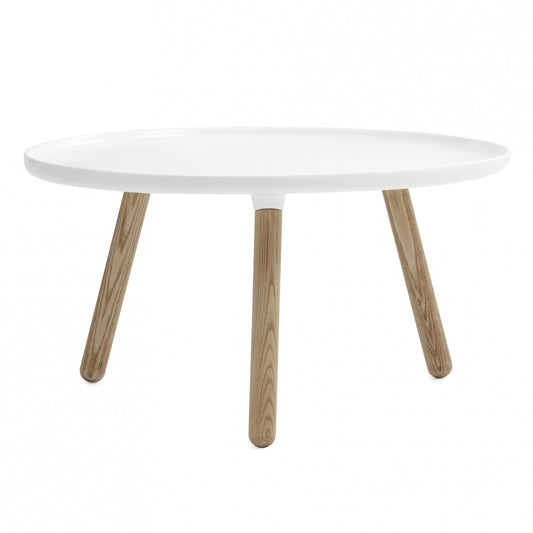 Tablo Beistelltisch Ø78cm Weiß