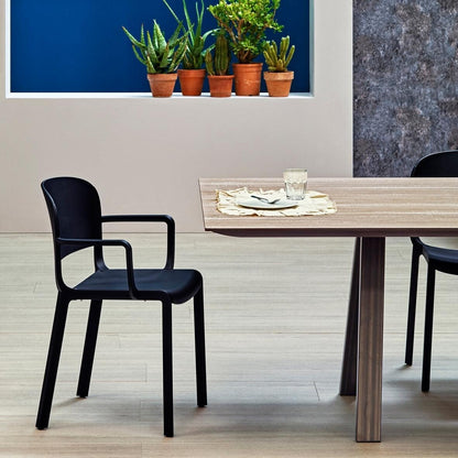 Dome 265 Gartenarmlehnstuhl Weiß