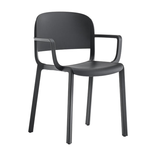 Dome 265 Gartenarmlehnstuhl Schwarz