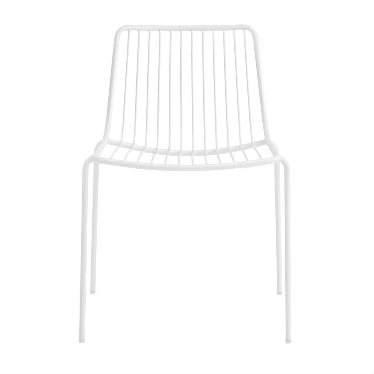 Nolita 3650 Gartenstuhl/ niedrige Rückenlehne Weiß