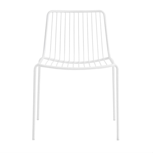 Nolita 3650 Gartenstuhl/ niedrige Rückenlehne Weiß