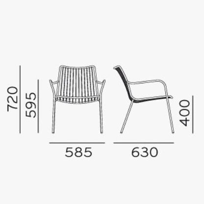 Nolita 3659 Lounge Gartenstuhl Anthrazit