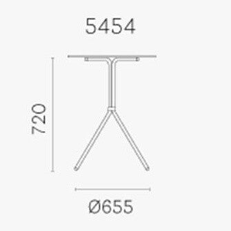 Nolita 5454 Gartentisch 70x70cm Anthrazit