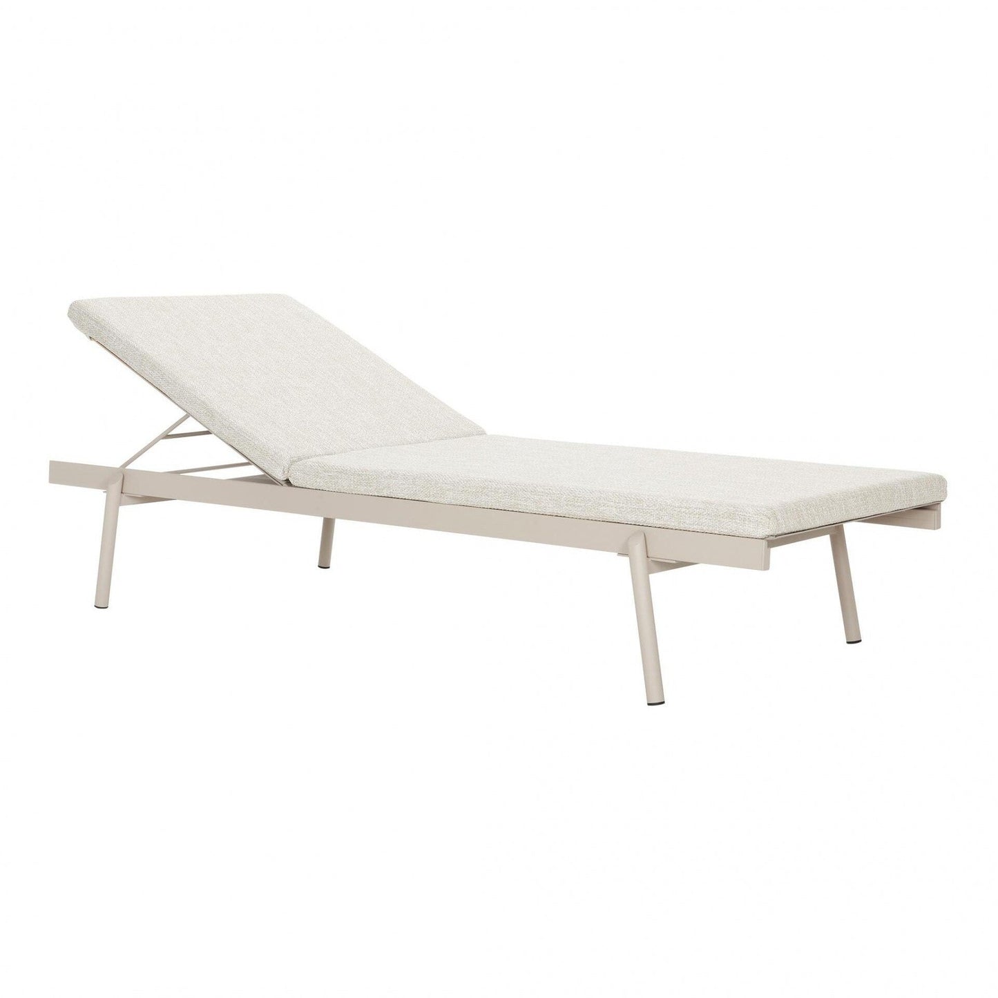 Rail Sonnenliege mit Auflage Natur