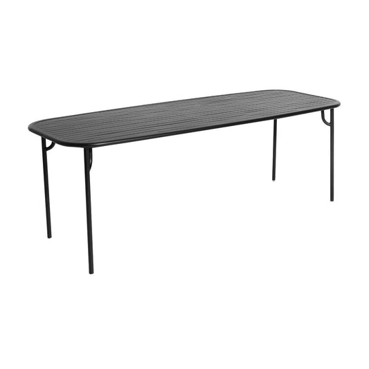 Week-End Gartentisch 85x220cm Schwarz