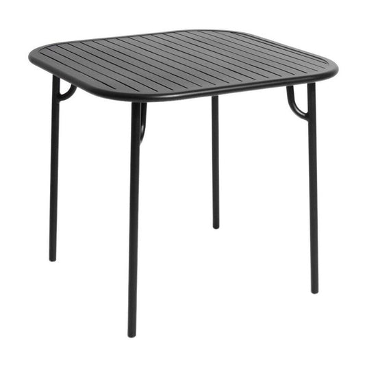 Week-End Gartentisch 85x85cm Schwarz