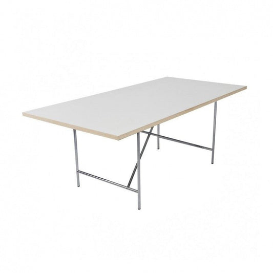 Eiermann 1 Tisch 180x90cm Gestell mittig Weiß