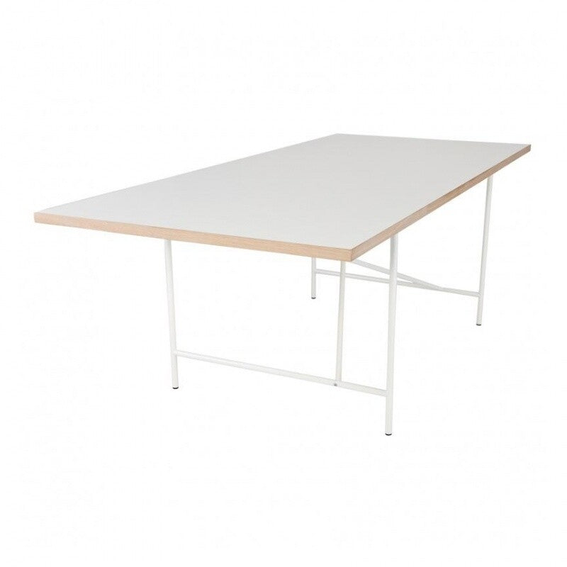 Eiermann 1 Tisch 180x90cm Gestell mittig Weiß