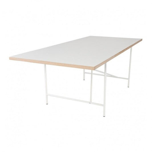 Eiermann 1 Tisch 180x90cm Gestell mittig Weiß