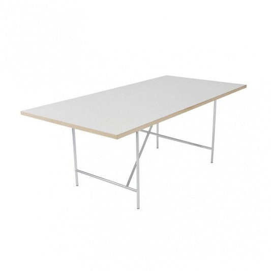 Eiermann 1 Tisch 180x90cm Gestell mittig Weiß