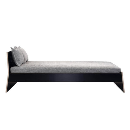 Stockholm Doppelbett 160x200cm mit Kopfteil Schwarz