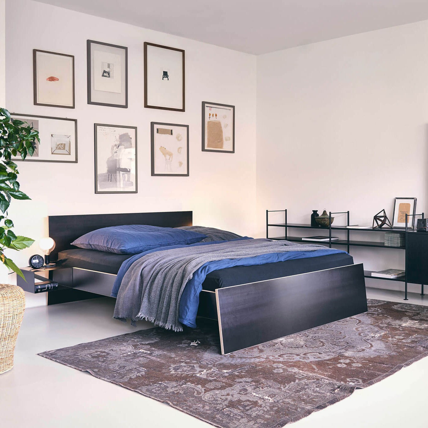 Stockholm Doppelbett 180x200cm mit Kopfteil Weiß