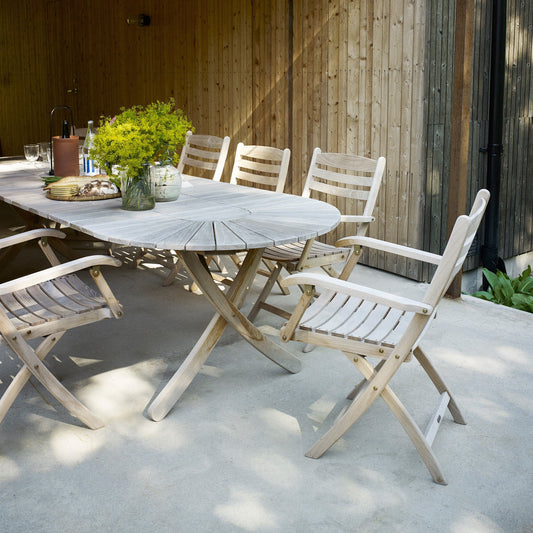 Skagerak Selandia Gartenarmlehnstuhl Weiß