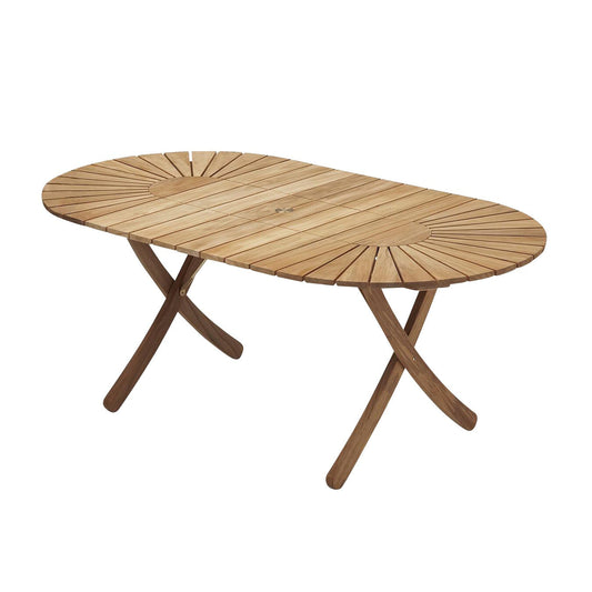 Skagerak Selandia Gartentisch ausziehbar 180x100x73cm Weiß