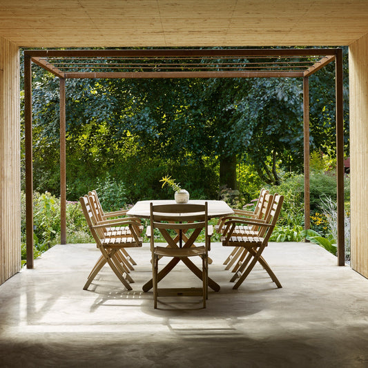 Skagerak Selandia Gartentisch ausziehbar 180x100x73cm Weiß