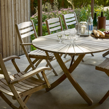 Skagerak Selandia Gartentisch ausziehbar 180x100x73cm Weiß