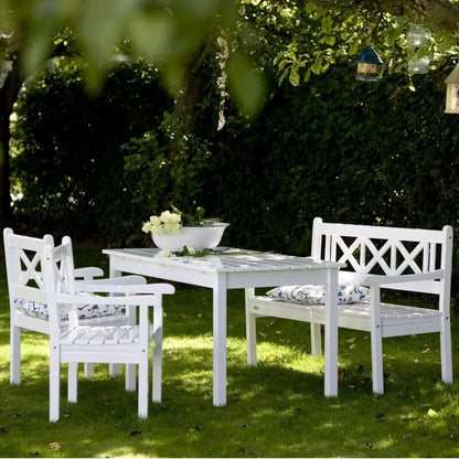 Skagerak Skagen Gartentisch 140x78x73cm Weiß