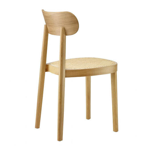 118 Stuhl mit Rohrgeflecht