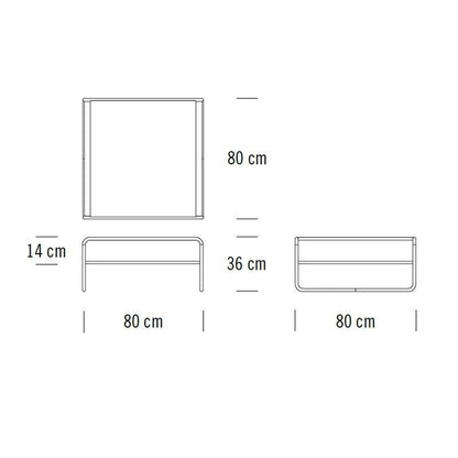 B 20/1 Couchtisch/Beistelltisch Buche Schwarz