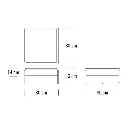 B 20/1 Couchtisch/Beistelltisch Buche Schwarz