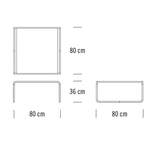 B 20 Couchtisch/Beistelltisch Buche Schwarz