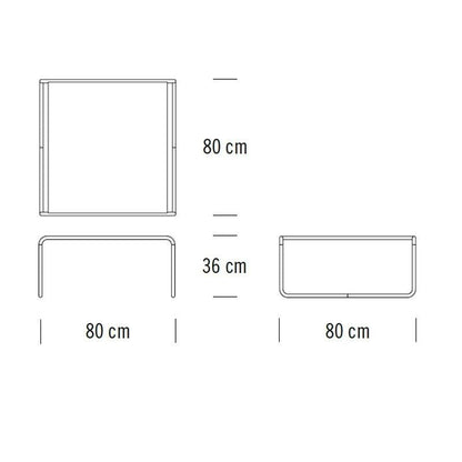 B 20 Couchtisch/Beistelltisch Buche Schwarz