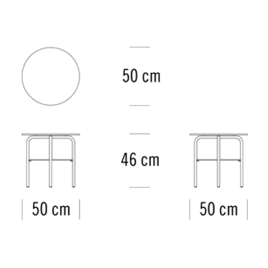 MR 517/1 Beistelltisch Schwarz