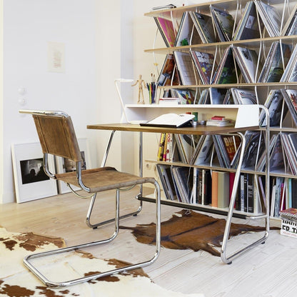 S 33 Pure Materials Freischwinger Stuhl Büffelleder