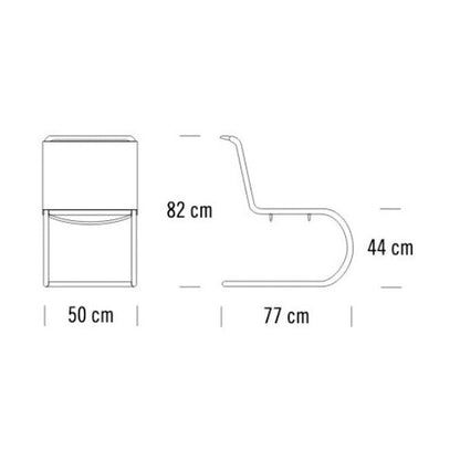 S 533 R Freischwinger Stuhl Natur