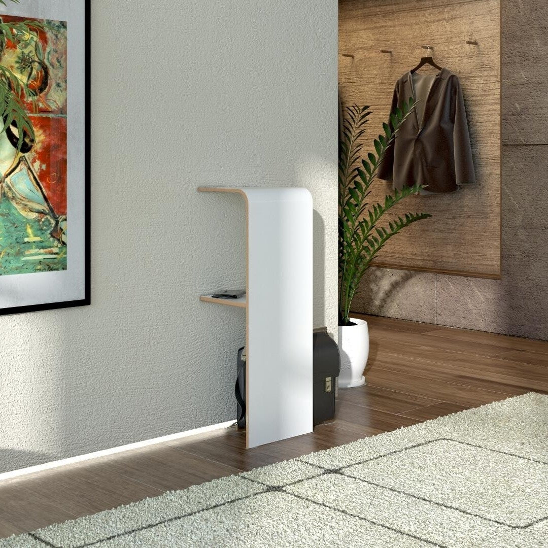 Find Konsolentisch mit Regalboden Weiß