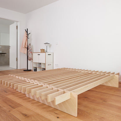 Parallel L Bett 205cm Natur
