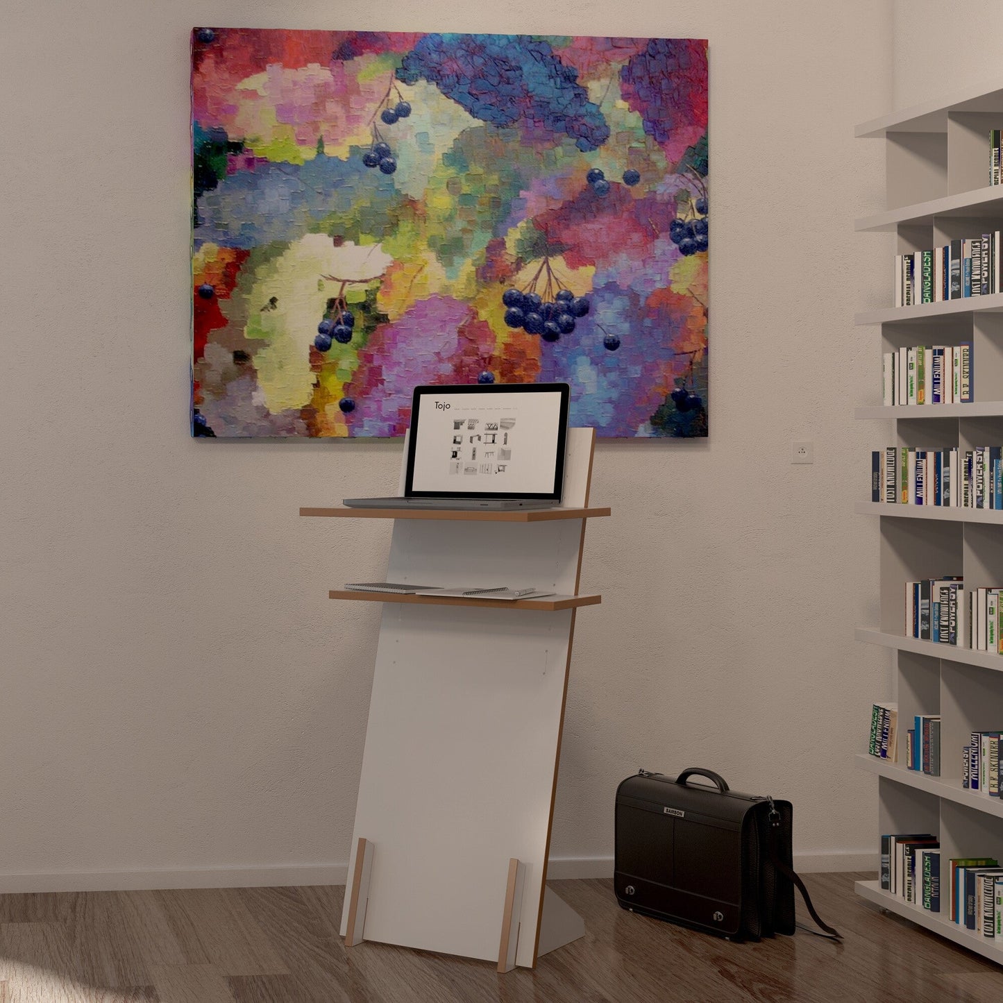 Pult Stehpult/Schreibtisch Weiß