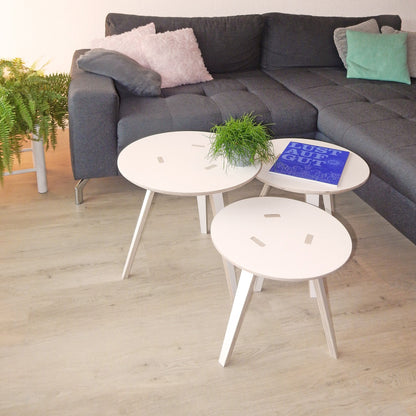 Rund Beistelltisch Weiß