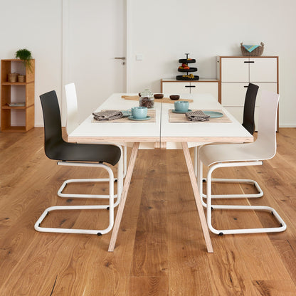 Steck Esstisch 200x90cm Weiß