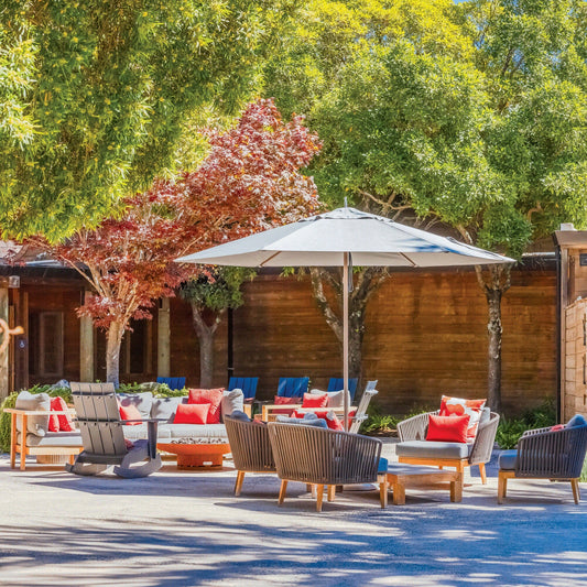 Ocean Master Classic Sonnenschirm achteckig Natur