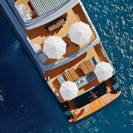 Ocean Master Classic Sonnenschirm sechseckig Natur