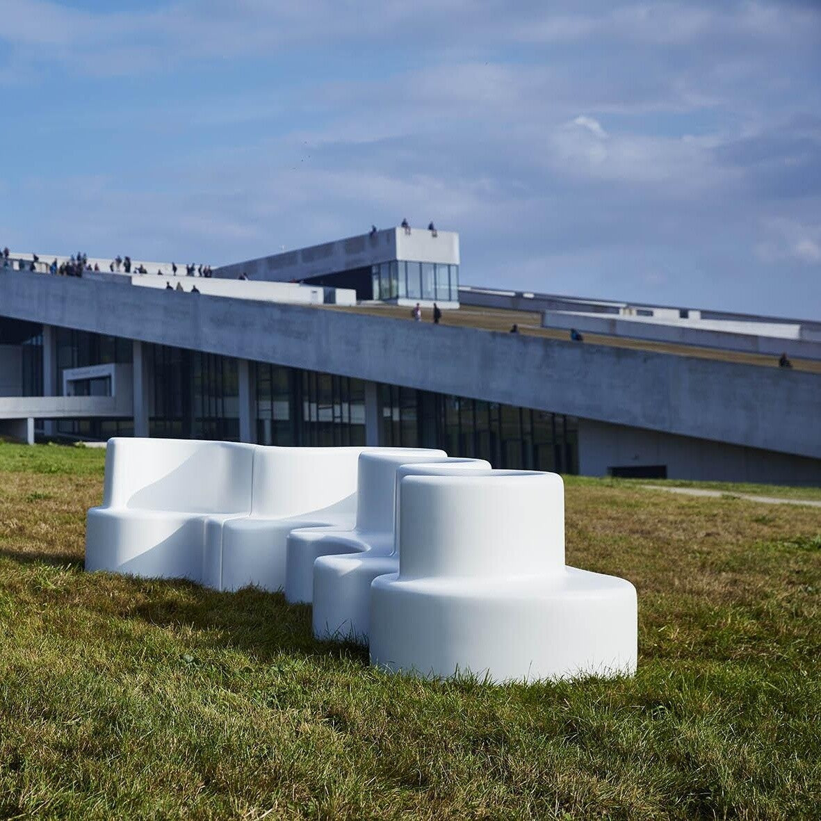 Cloverleaf In/Outdoor Sofa Mittelelement Weiß