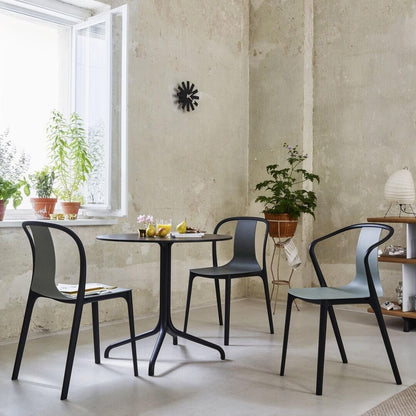 Belleville Gartenarmlehnstuhl Kunststoff Schwarz