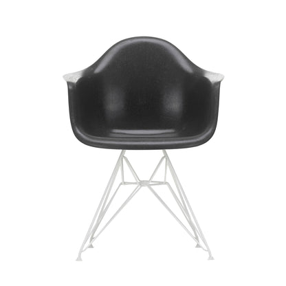 Eames Fiberglass Armchair DAR Gestell weiß Weiß