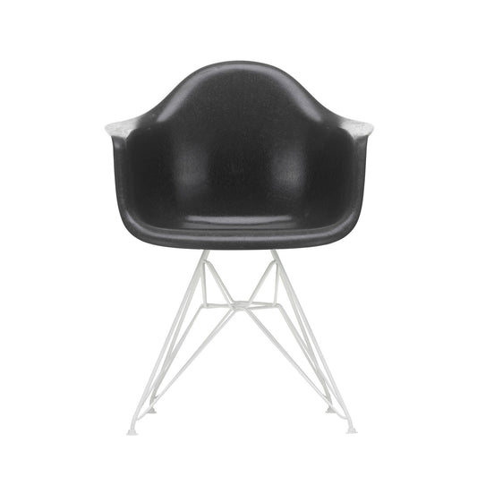 Eames Fiberglass Armchair DAR Gestell weiß Weiß