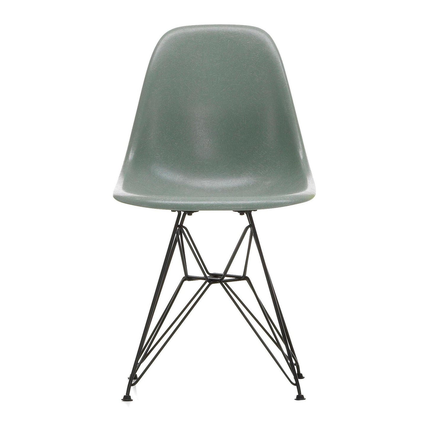 Eames Fiberglass Side Chair DSR schwarz Schwarz
