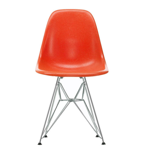 Eames Fiberglass Side Chair DSR verchromt
