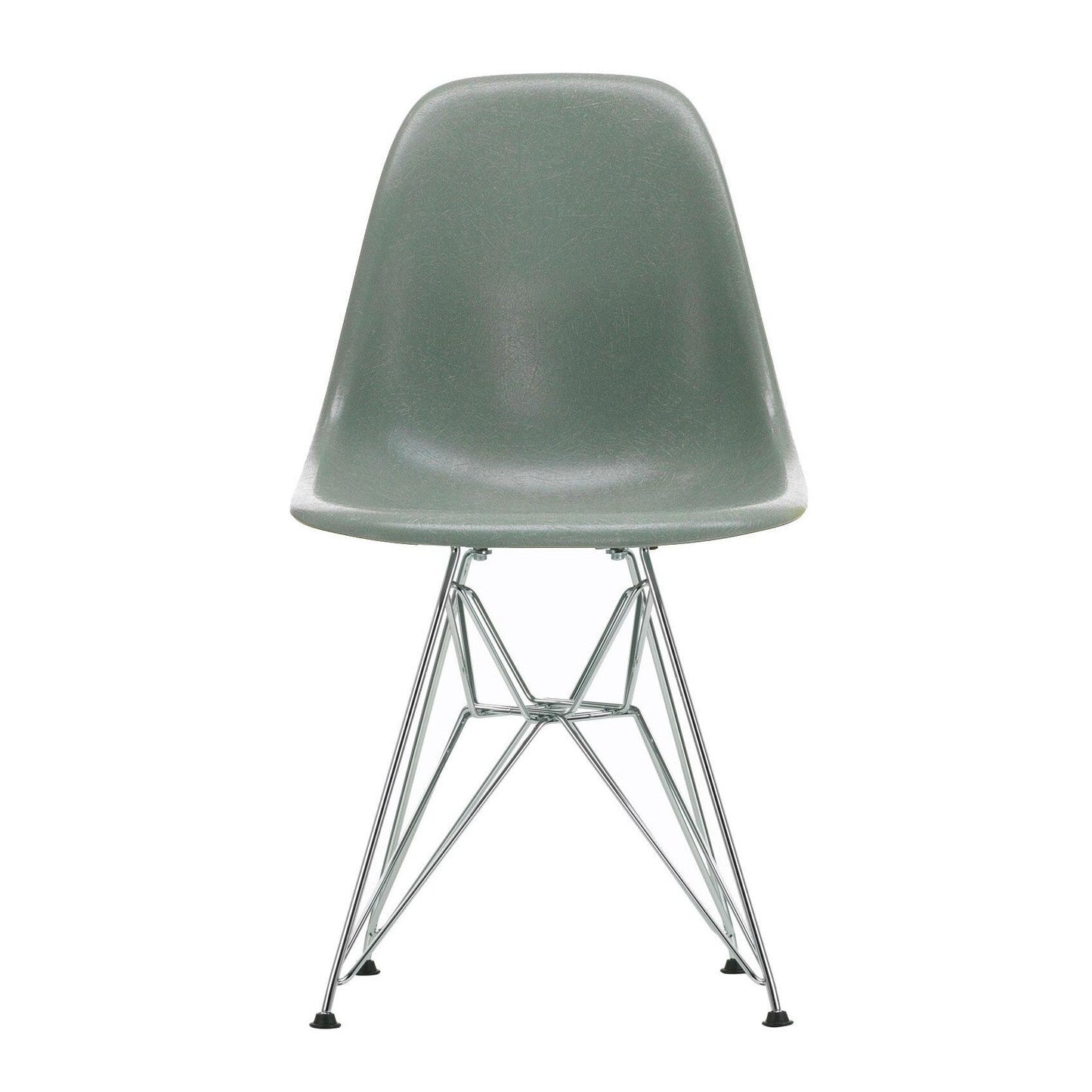 Eames Fiberglass Side Chair DSR verchromt