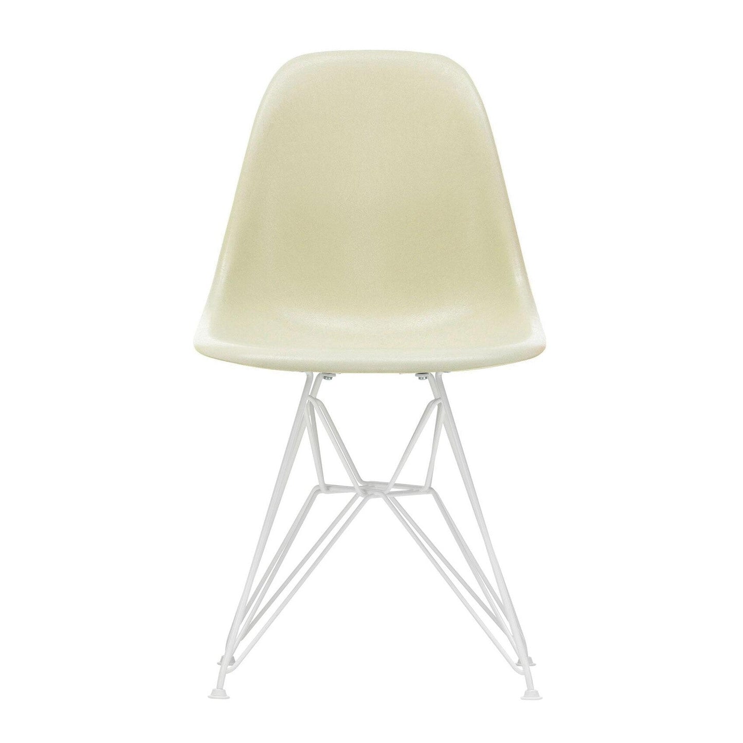 Eames Fiberglass Side Chair DSR weiß Weiß