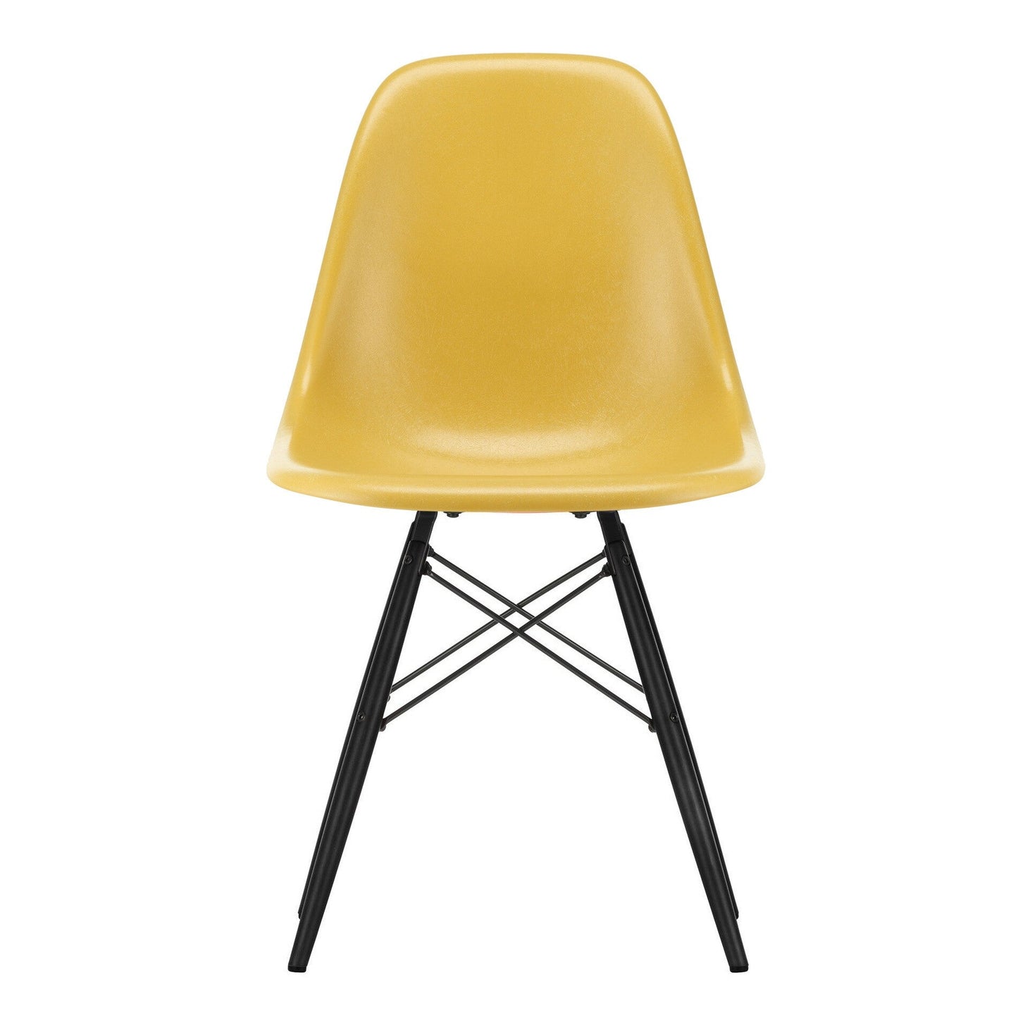 Eames Fiberglass Side Chair DSW Ahorn schwarz Schwarz
