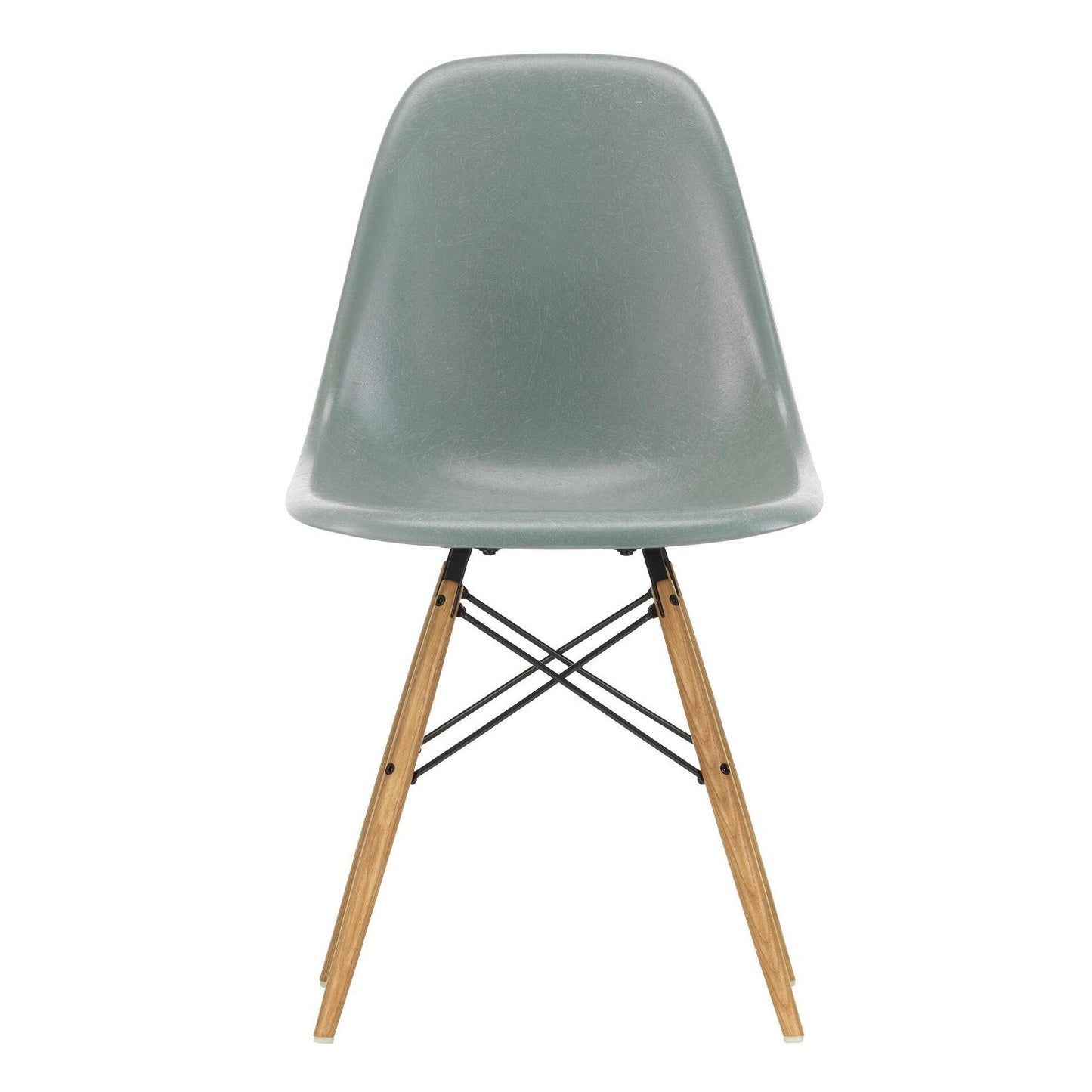 Eames Fiberglass Side Chair DSW Gestell Esche Schwarz