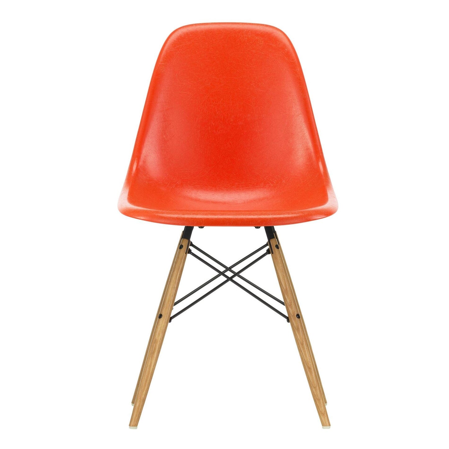 Eames Fiberglass Side Chair DSW Gestell Esche Schwarz