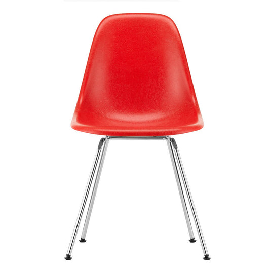 Eames Fiberglass Side Chair DSX verchromt